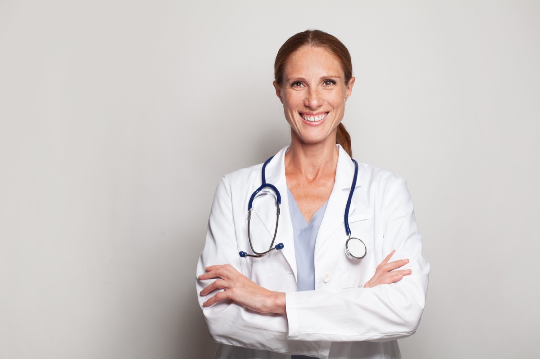 Provider reviewing medical records