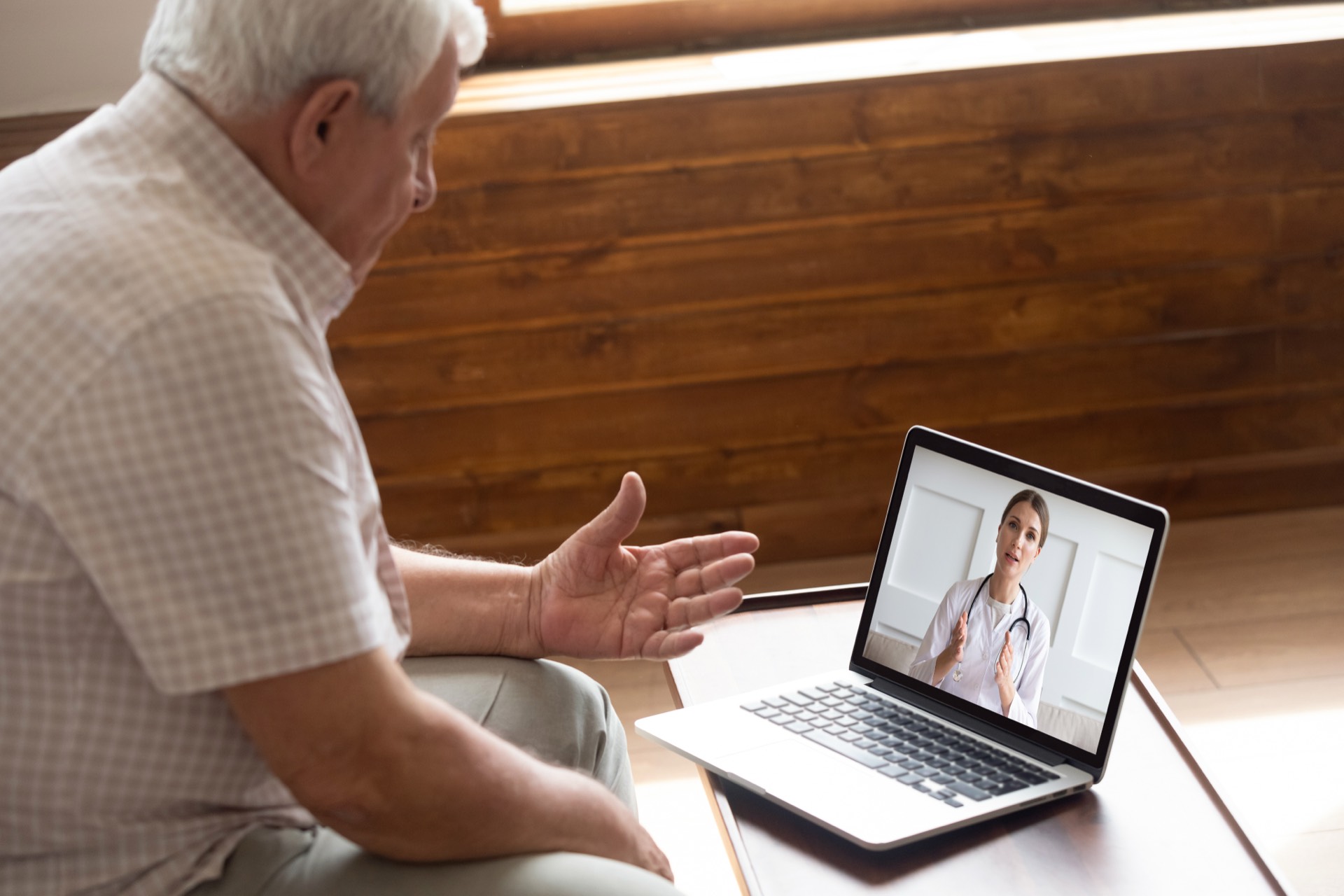 Veteran in a virtual telemedicine evaluation